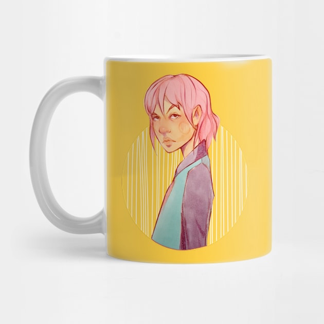 Pastel colors girl illustration by The F* cake